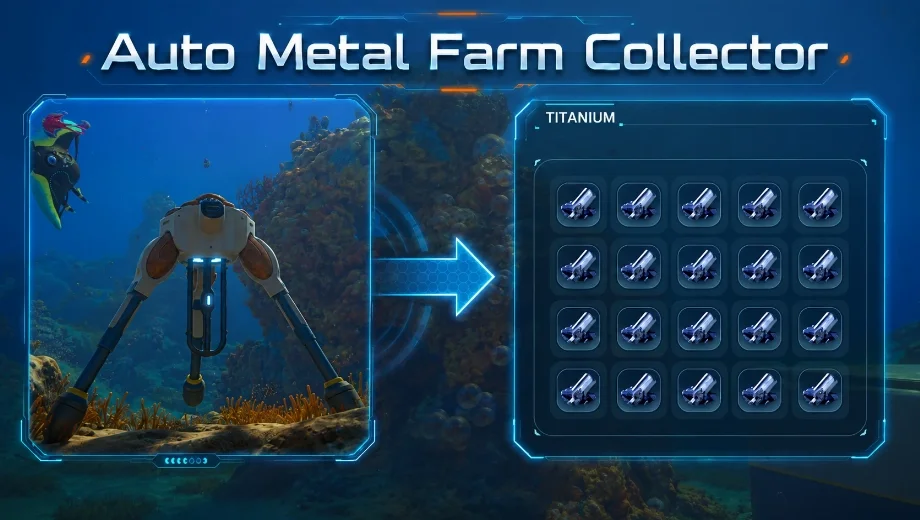 Subnautica 2 Auto Metal Farm Collector Mod v8